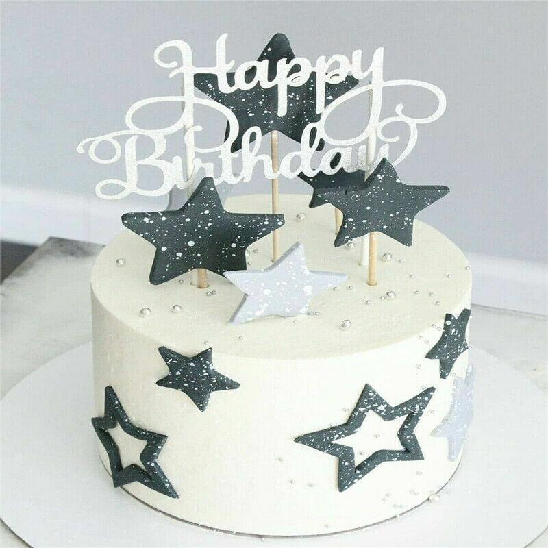 Happy Birthday Acrylic Cake Topper Party Decoration - Gold-Bowknot - view 7