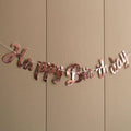 Happy Birthday Banner, Paper Bunting - Gold - view 4