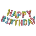 Happy Birthday Foil Balloon Letters Banner Set, Pack of 13 - Multicolour 2