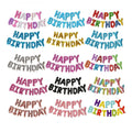 Happy Birthday Foil Balloon Letters Banner Set, Pack of 13 - Multicolour 2 - view 3