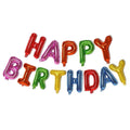 Happy Birthday Foil Balloon Letters Banner Set, Pack of 13 - Multicolour 3