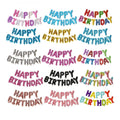 Happy Birthday Foil Balloon Letters Banner Set, Pack of 13 - Rose Gold - view 3