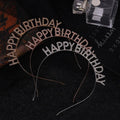 Happy Birthday Headband with Rhinestone Crown - Silver - view 4