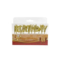 Happy Birthday Letter Cake Candles - Golden