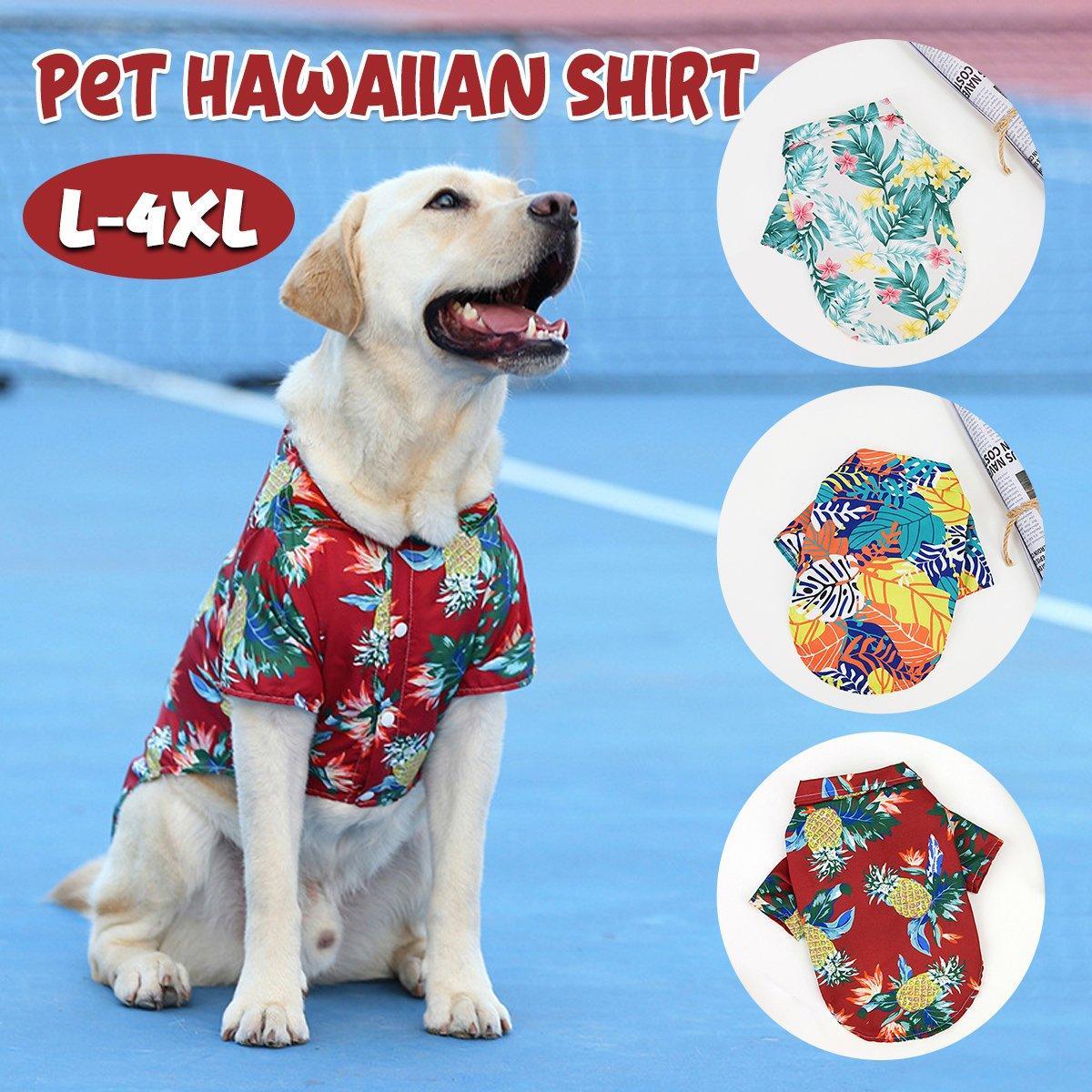 Hawaiian Shirt for Pets - Red Pineapple Print, Size 3XL (Chest 65 cm) - view 2