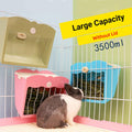 Hay Feeder Rack for Rabbits and Guinea Pigs - Pink, Steel Mesh Front - view 5