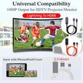HDMI Cable for iPhone with Lightning Connector, 1080p, 2 m - Black - view 2