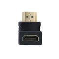 HDMI Right Angle Adapter, Male to Female 90 Degree, Pack of 2 - Black - view 2