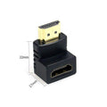 HDMI Right Angle Adapter, Male to Female 90 Degree, Pack of 2 - Black - view 3