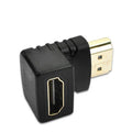 HDMI Right Angle Adapter, Male to Female 90 Degree, Pack of 2 - Black - view 5