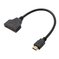 HDMI Splitter Cable Adapter, 1 Input 2 Outputs, 1080p Dual Display Duplicator - view 2