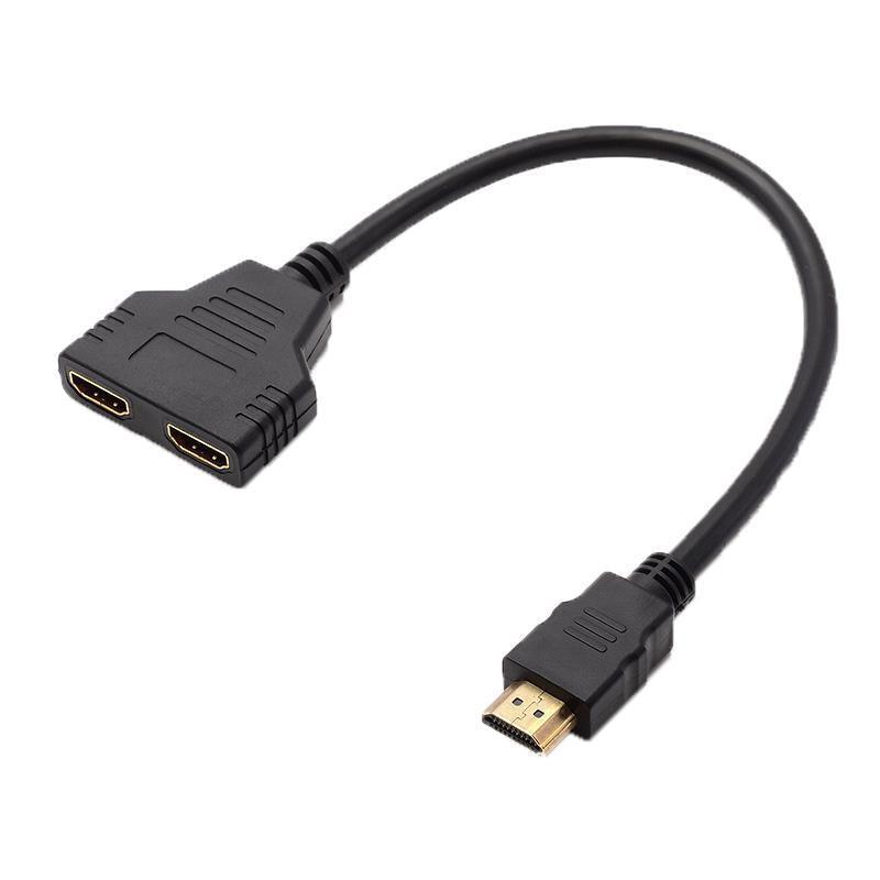 HDMI Splitter Cable Adapter, 1 Input 2 Outputs, 1080p Dual Display Duplicator - view 2