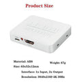 HDMI Splitter with One Input and Two Outputs, 4K 1080p HDCP Amplifier - White - view 3