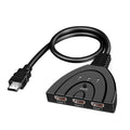 HDMI Switch 1080p with Manual Button - 3 Inputs, 1 Output