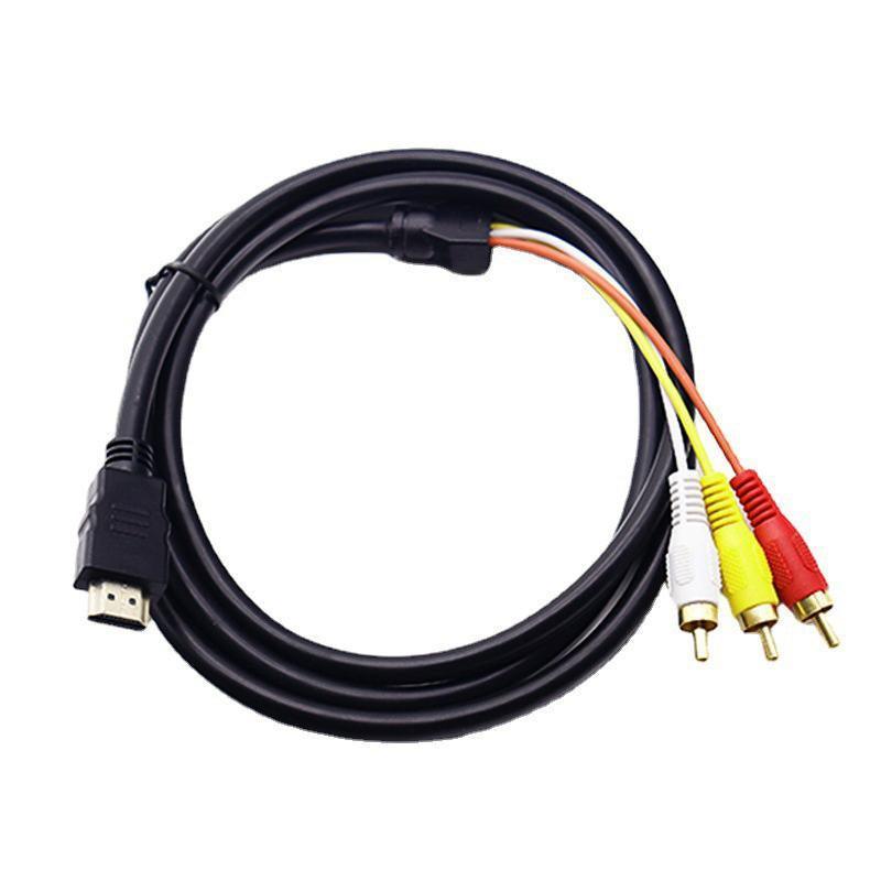 HDMI to 3 RCA Video Audio Adapter Cable - 1.5 m, Gold Plated - view 2