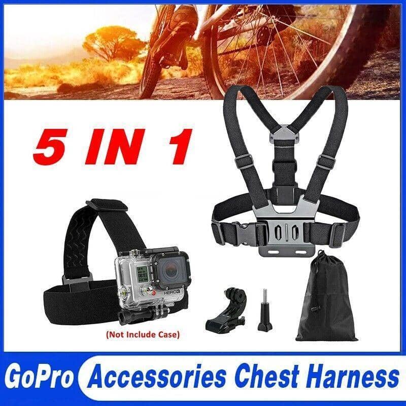 Head Strap and Chest Harness Mount for GoPro Hero 1 to 6 Action Cameras - view 3
