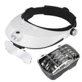 Headband Magnifier with LED Light and 5 Lenses for Reading and Jewellery Work - view 2
