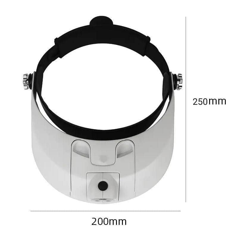Headband Magnifier with LED Light and 5 Lenses for Reading and Jewellery Work - view 4