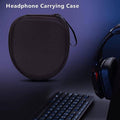Headphone Hard Carrying Case with Mesh Pocket, 21 x 19 x 6 cm - Black - view 5