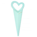 Heart Handle Single Flower Gift Boxes - Aqua Blue, Pack of 50