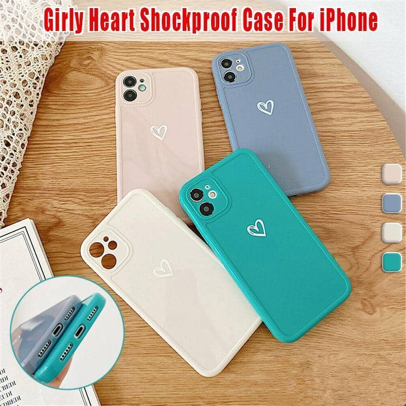 Heart Pattern Shockproof Phone Case for iPhone 12 Pro - Pink - view 2