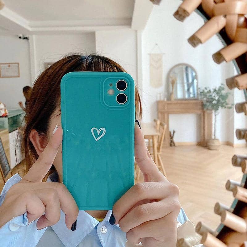 Heart Pattern Shockproof Phone Case for iPhone 12 Pro - Pink - view 4