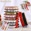 Heart Satin Ribbon Roll, 1.5 cm x 9 m - Light Blue - view 2