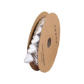 Heart Satin Ribbon Roll, 1.5 cm x 9 m - Silver