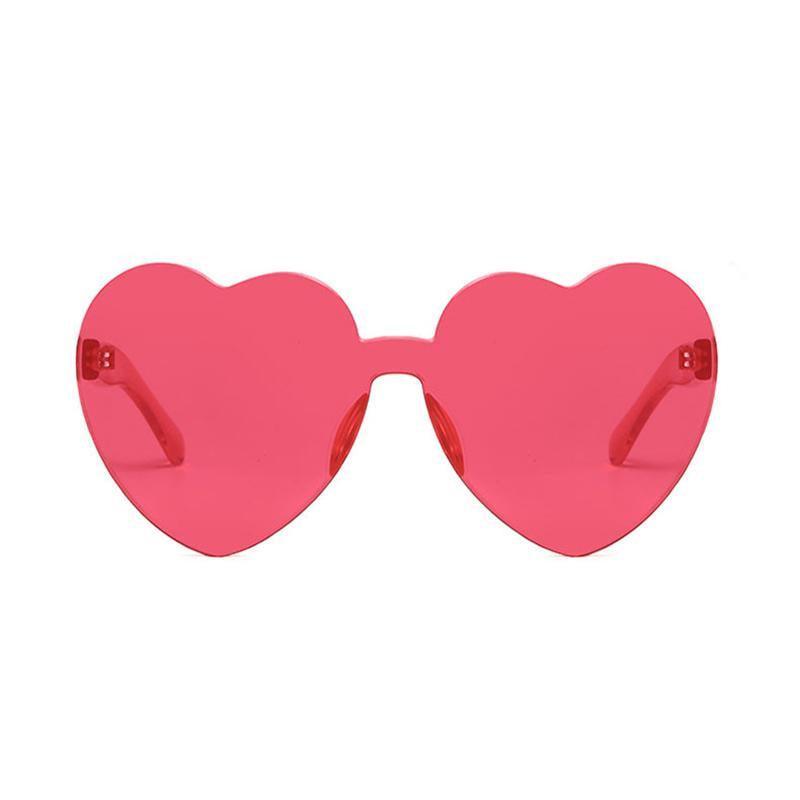 Heart Shape Sunglasses for Party and Festival - Pink