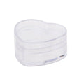 Heart Shaped Clear Plastic Gift Boxes, Pack of 20 - 3.7 x 6.5 x 5 cm