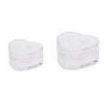 Heart Shaped Clear Plastic Gift Boxes, Pack of 20 - 3.7 x 6.5 x 5 cm - view 3