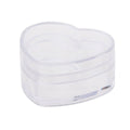 Heart Shaped Clear Plastic Gift Boxes, Pack of 20 - 4.6 x 8 x 7 cm
