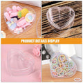 Heart Shaped Clear Plastic Gift Boxes, Pack of 20 - 4.6 x 8 x 7 cm - view 5