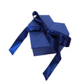 Heart Shaped Gift Box with Satin Ribbon, 21 x 23 x 10 cm - Blue
