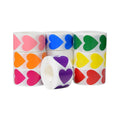 Heart Shaped Self Adhesive Stickers, 8 Rolls of 500 - Orange - view 3