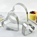 Heart Shaped Stainless Steel Cake Mould Set, 10 cm, 15 cm and 20 cm, Pack of 3 - view 4
