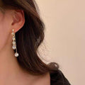 Heart Stud Earrings for Women - White Heart - view 4