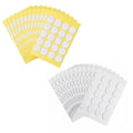 Heat-Resistant Double-Sided Candle Wick Stickers, Pack of 100 - White - view 3
