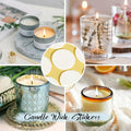 Heat-Resistant Double-Sided Candle Wick Stickers, Pack of 100 - White - view 4