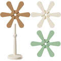 Heat Resistant Folding Silicone Coasters with Christmas Tree Stand - Cream, Sage and Tan - view 2