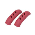 Heat Resistant Silicone Pan Handle Covers, Pack of 2 - Red
