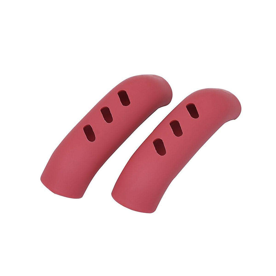 Heat Resistant Silicone Pan Handle Covers, Pack of 2 - Red