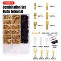 Heat Shrink Butt Connectors and Insulated Crimp Terminal Set of 1050 with Storage Box