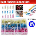 Heat Shrink Wire Connector Kit with Storage Box, 240 Connectors