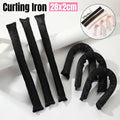 Heatless Hair Curling Rods, Satin-Wrapped Foam Set of 6 - Black - view 2