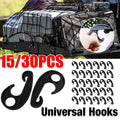 Heavy Duty Black Plastic Luggage Net Hooks - Pack of 15 - view 2