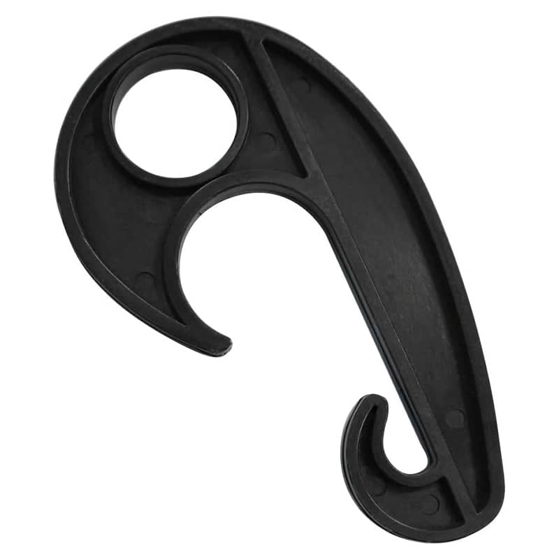 Heavy Duty Black Plastic Luggage Net Hooks - Pack of 30 - view 3