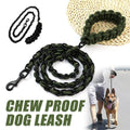 Heavy Duty Chew Resistant Dog Leash with Metal Chain, 165 cm - Green - view 2