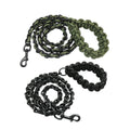 Heavy Duty Chew Resistant Dog Leash with Metal Chain, 165 cm - Green - view 3