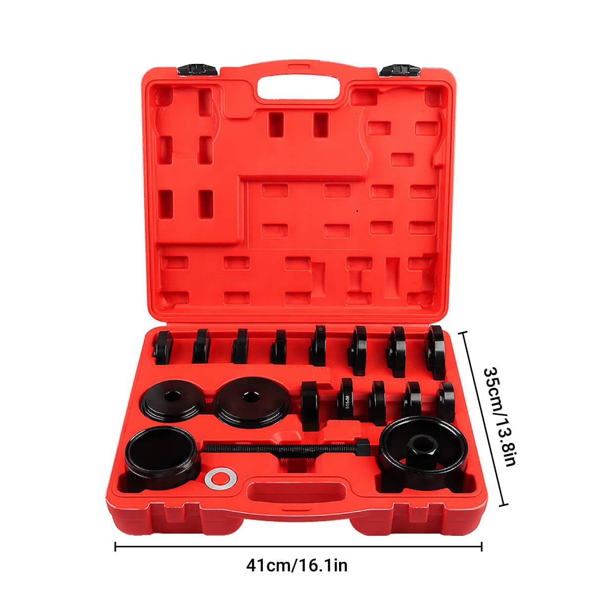 Heavy Duty Front Hub Bearing Race Service Kit 23 Piece Automotive Repair Tool Set - view 4